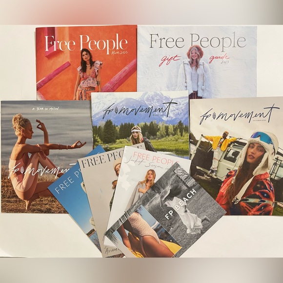 FREE PEOPLE Set/9 Catalogs and Postcard Mailers - Picture 1 of 9